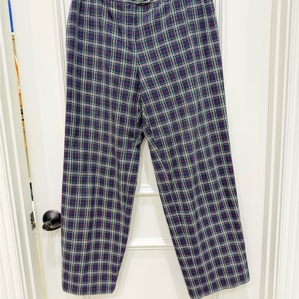 Vintage Ladies Duck Head Plaid Pants Baggy PJ Fit Rare
